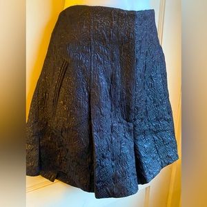 Tracy Reese High Waisted Evening Shorts Black embossed Size 8 New with tags